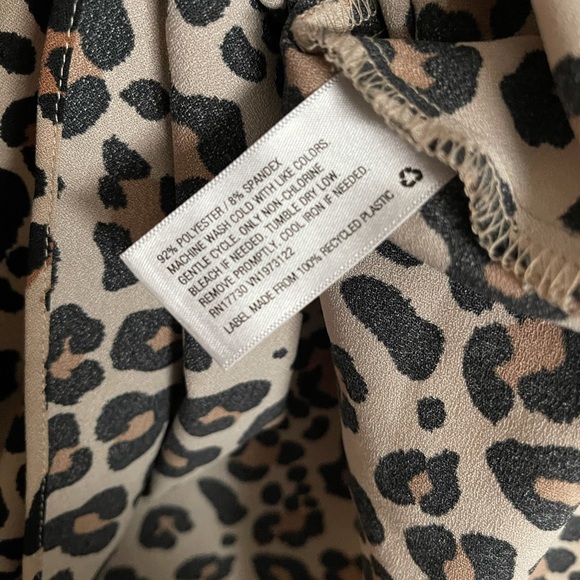 SOLD Ava Viv Animal Print Blouse - Picture 4 of 5